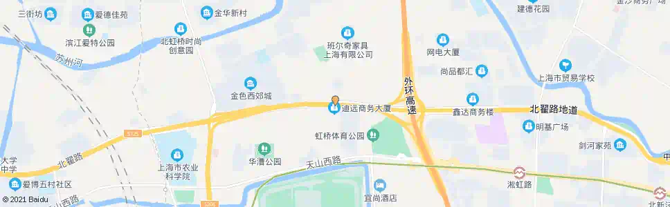 上海六号桥(北翟路吴北路)_公交站地图_上海公交_妙搜公交查询2024