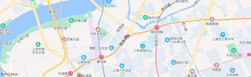 上海浦东南路高科西路(上海长途东站)_公交站地图_上海公交_妙搜公交查询2024