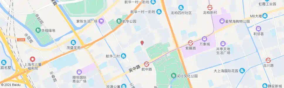 上海航华四村(招呼站)_公交站地图_上海公交_妙搜公交查询2024