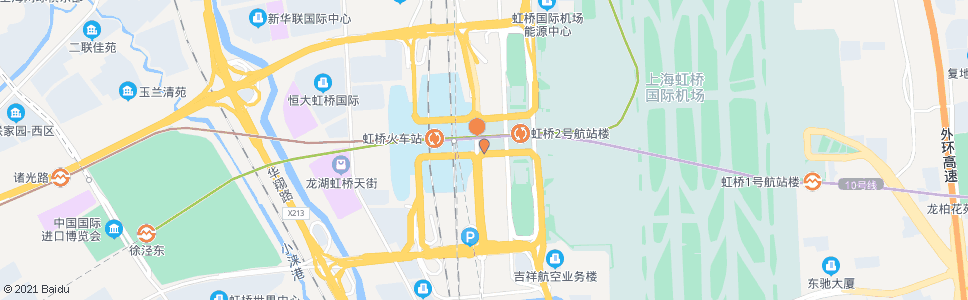 上海虹桥火车站(下客站)_公交站地图_上海公交_妙搜公交查询2024