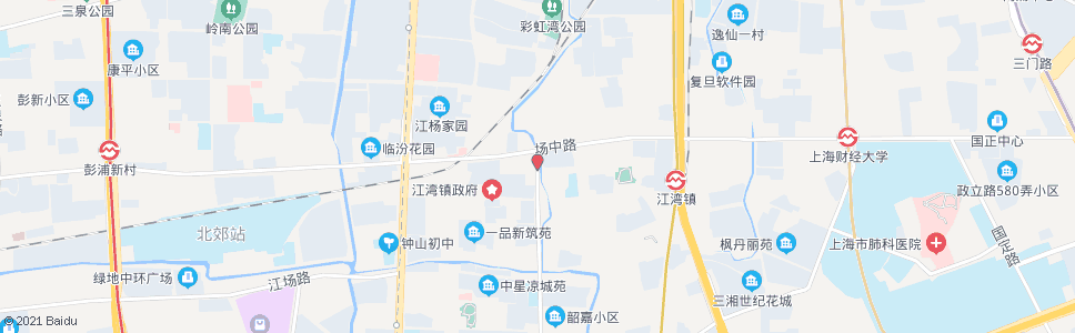 上海水电路场中路_公交站地图_上海公交_妙搜公交查询2024