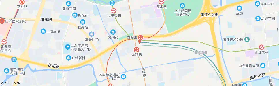 上海龙阳路地铁站_公交站地图_上海公交_妙搜公交查询2024