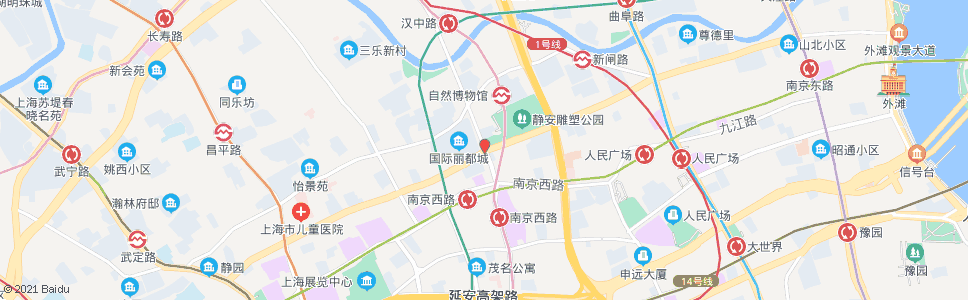上海石门二路北京西路_公交站地图_上海公交_妙搜公交查询2024
