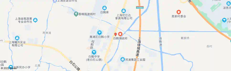 上海鹤翔路外青松公路(招呼站)_公交站地图_上海公交_妙搜公交查询2024