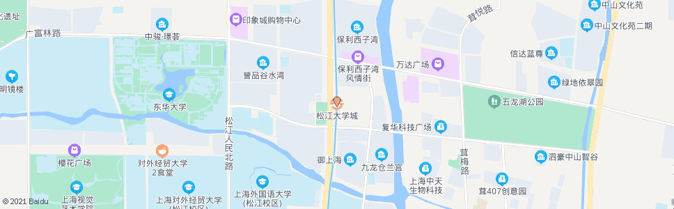 上海松江大学城_公交站地图_上海公交_妙搜公交查询2024