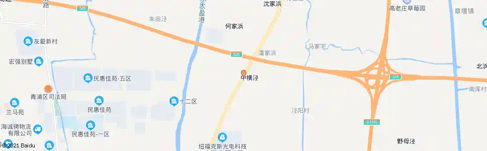 上海外青松公路横泾_公交站地图_上海公交_妙搜公交查询2024