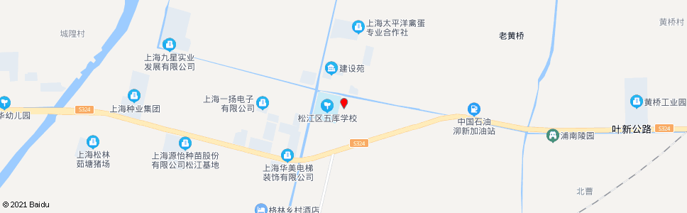 上海五厍学校_公交站地图_上海公交_妙搜公交查询2024