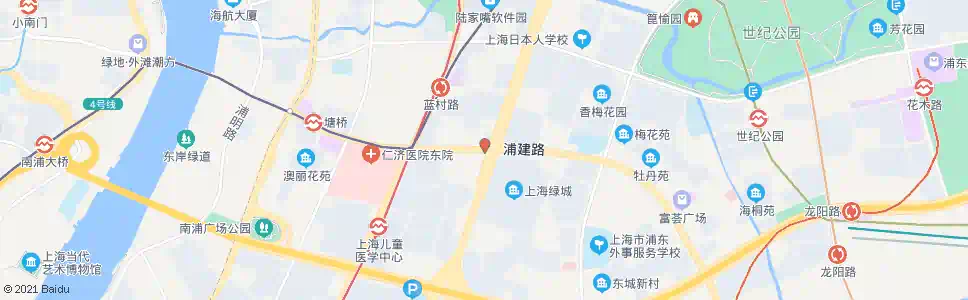 上海浦建路杨高南路_公交站地图_上海公交_妙搜公交查询2024