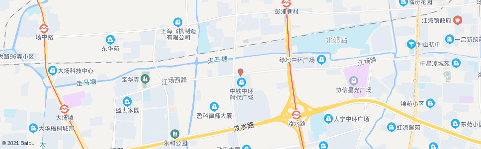 上海江场西路万荣路_公交站地图_上海公交_妙搜公交查询2024