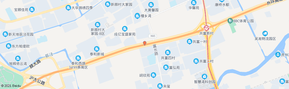 上海胡庄村_公交站地图_上海公交_妙搜公交查询2024