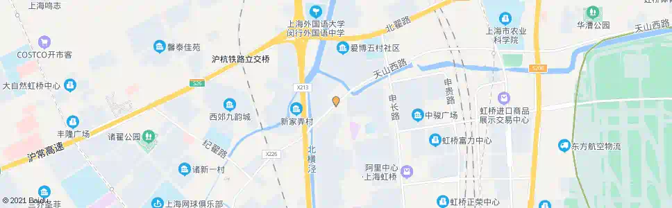 上海申长路天山西路(招呼站)_公交站地图_上海公交_妙搜公交查询2024