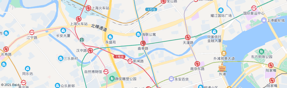 上海曲阜路站_公交站地图_上海公交_妙搜公交查询2024