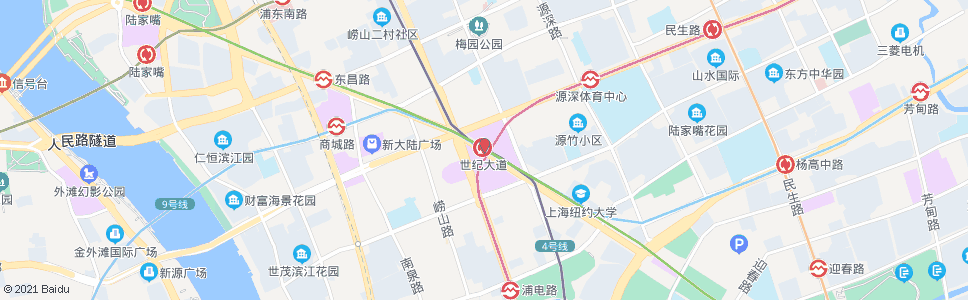 上海世纪大道地铁站_公交站地图_上海公交_妙搜公交查询2024