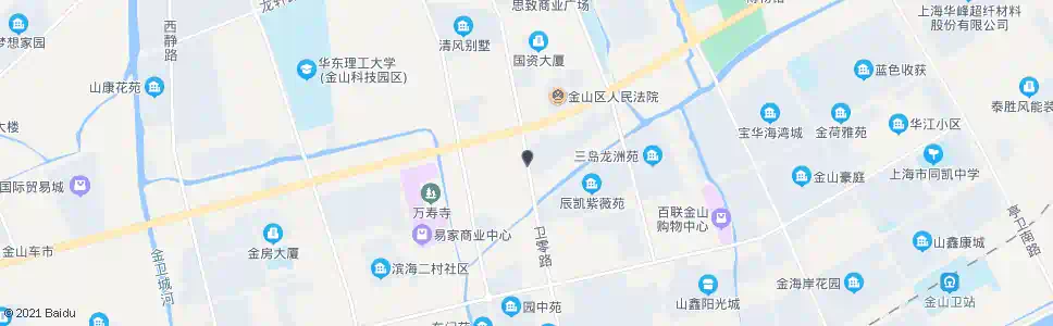 上海卫零路金山大道_公交站地图_上海公交_妙搜公交查询2024