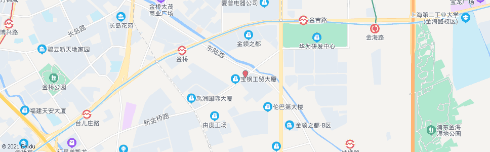 上海新金桥路唐陆路_公交站地图_上海公交_妙搜公交查询2024