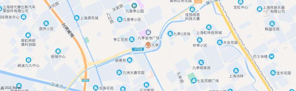 上海九亭_公交站地图_上海公交_妙搜公交查询2024
