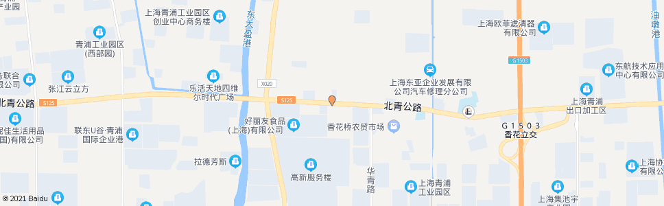 上海北青公路新园路_公交站地图_上海公交_妙搜公交查询2024