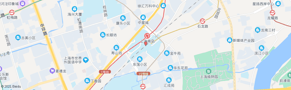 上海江南站_公交站地图_上海公交_妙搜公交查询2024
