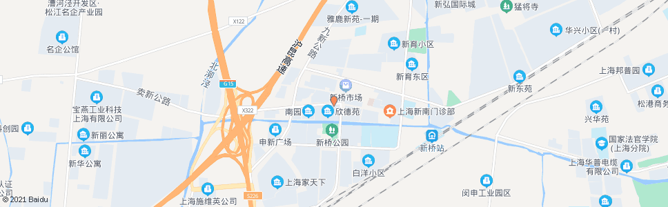 上海新中街_公交站地图_上海公交_妙搜公交查询2024
