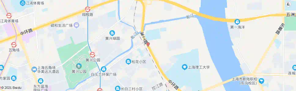 上海军工路松花江路_公交站地图_上海公交_妙搜公交查询2024