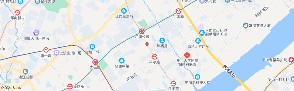 上海江浦路济宁路_公交站地图_上海公交_妙搜公交查询2024