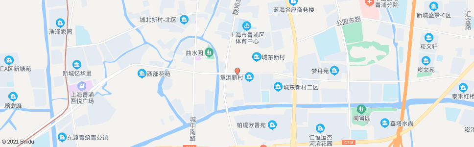 上海城中东路章浜路_公交站地图_上海公交_妙搜公交查询2024