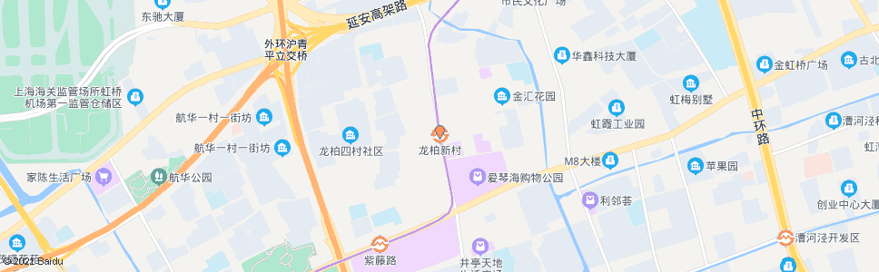 上海绿苑路红松路(龙柏新村)_公交站地图_上海公交_妙搜公交查询2024