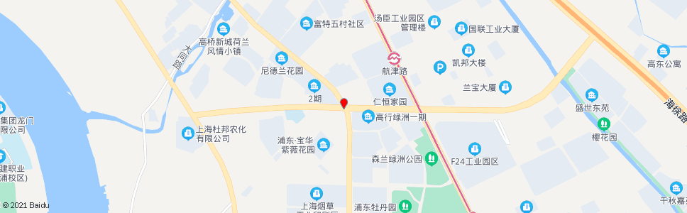 上海张杨北路航津路_公交站地图_上海公交_妙搜公交查询2024