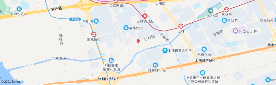 上海三林路灵岩南路_公交站地图_上海公交_妙搜公交查询2024
