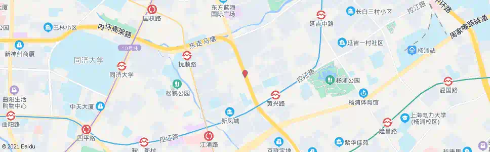 上海延吉西路黄兴路_公交站地图_上海公交_妙搜公交查询2024