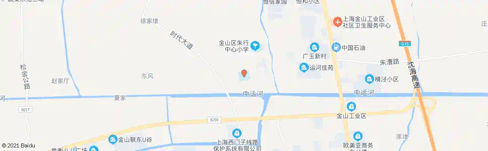 上海朱行中学_公交站地图_上海公交_妙搜公交查询2024