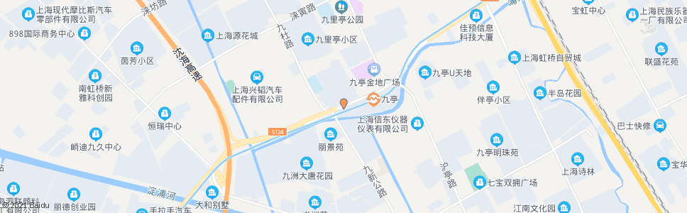 上海九里亭_公交站地图_上海公交_妙搜公交查询2024