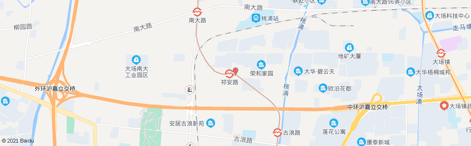 上海祁安路停车场(招呼站)_公交站地图_上海公交_妙搜公交查询2024