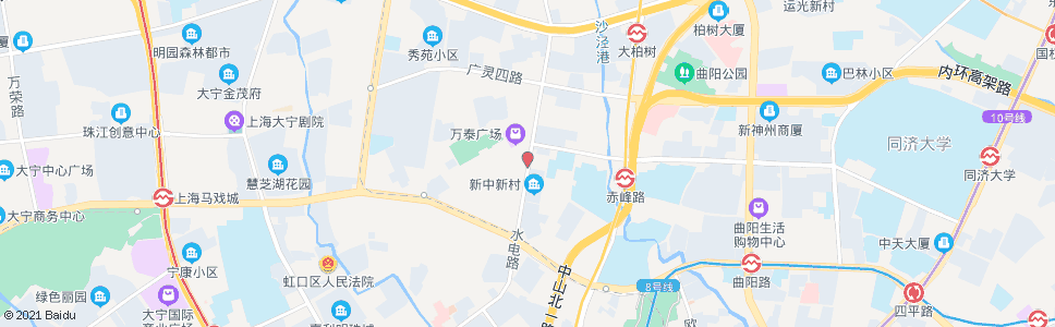 上海水电路广灵二路_公交站地图_上海公交_妙搜公交查询2024