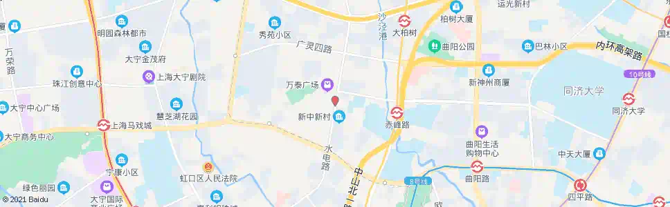 上海水电路广灵二路_公交站地图_上海公交_妙搜公交查询2024