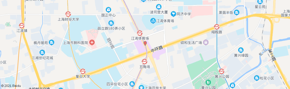 上海五角场(淞沪路)_公交站地图_上海公交_妙搜公交查询2024