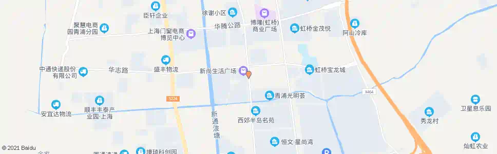 上海新凤中路华志路_公交站地图_上海公交_妙搜公交查询2024