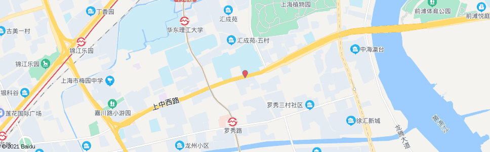 上海上海中学_公交站地图_上海公交_妙搜公交查询2024