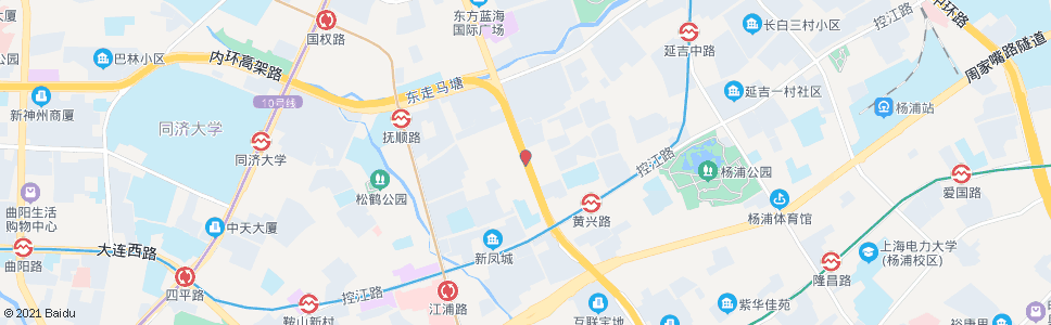 上海延吉中路黄兴路_公交站地图_上海公交_妙搜公交查询2024