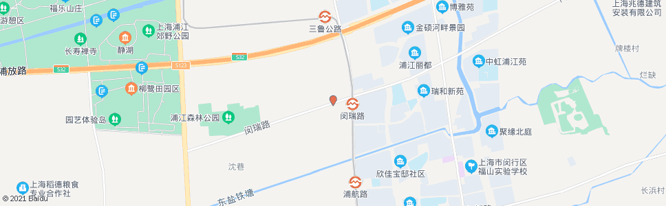 上海闵瑞路三鲁路_公交站地图_上海公交_妙搜公交查询2024