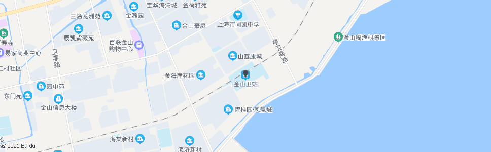 上海金山卫站_公交站地图_上海公交_妙搜公交查询2024