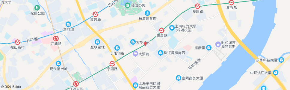 上海长阳路宁武路_公交站地图_上海公交_妙搜公交查询2024
