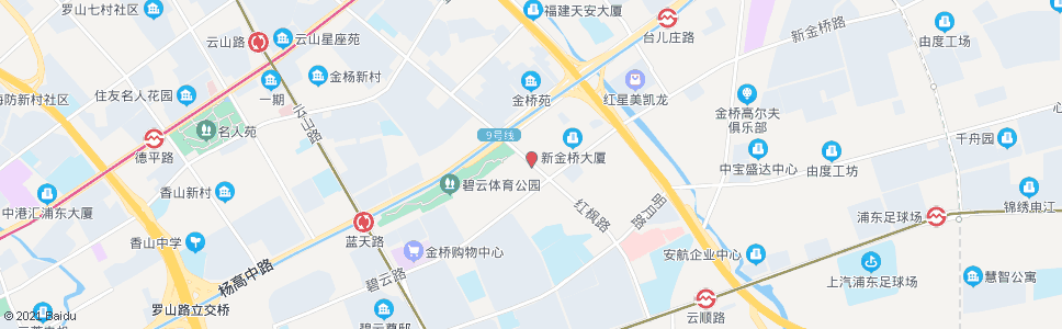 上海红枫路蓝天路_公交站地图_上海公交_妙搜公交查询2024