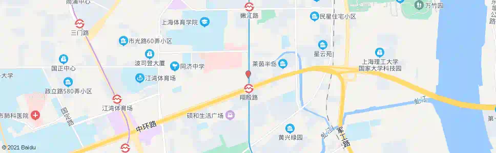 上海中原路翔殷路_公交站地图_上海公交_妙搜公交查询2024