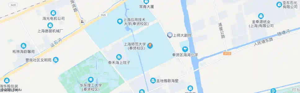 上海上师大(奉贤校区)_公交站地图_上海公交_妙搜公交查询2024