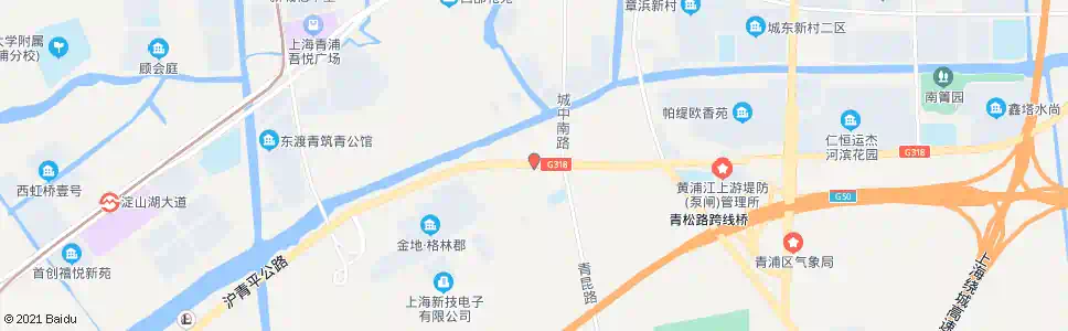 上海青松路沪青平公路(招呼站)_公交站地图_上海公交_妙搜公交查询2024