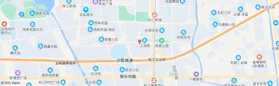 上海江中小区(招呼站)_公交站地图_上海公交_妙搜公交查询2024