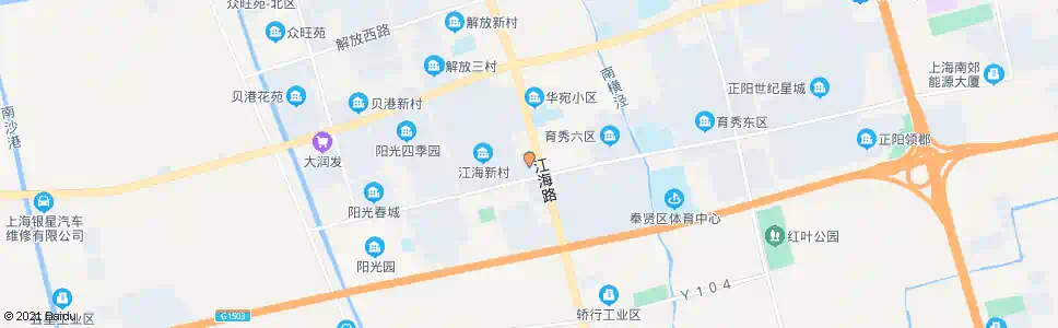 上海悦华大酒店(环城南路江海路)_公交站地图_上海公交_妙搜公交查询2024