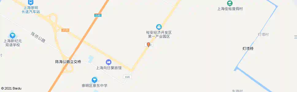 上海北陈公路陈海公路_公交站地图_上海公交_妙搜公交查询2024