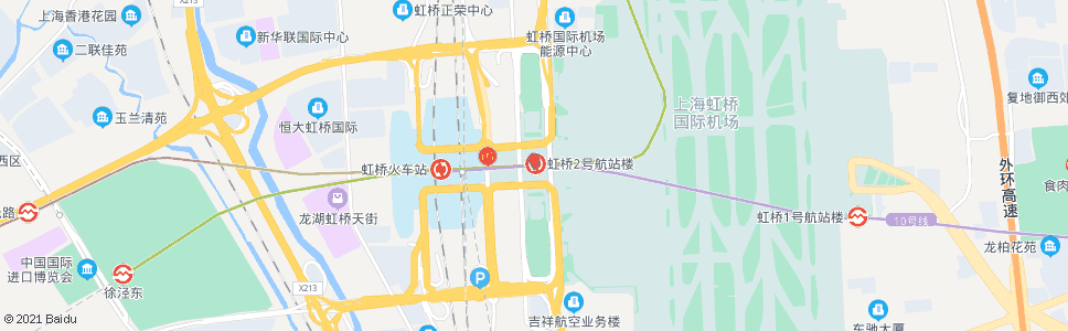 上海虹桥枢纽东交通中心_公交站地图_上海公交_妙搜公交查询2024